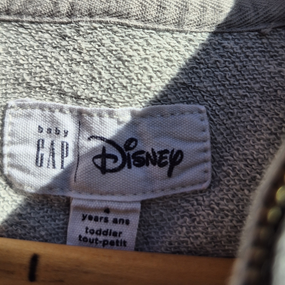 100% Cotton Gap Minnie Mouse Disney Zip Up Hoodie Size 4 - Picture 5 of 9